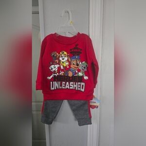 Paw Patrol Red and Gray Jogger Set